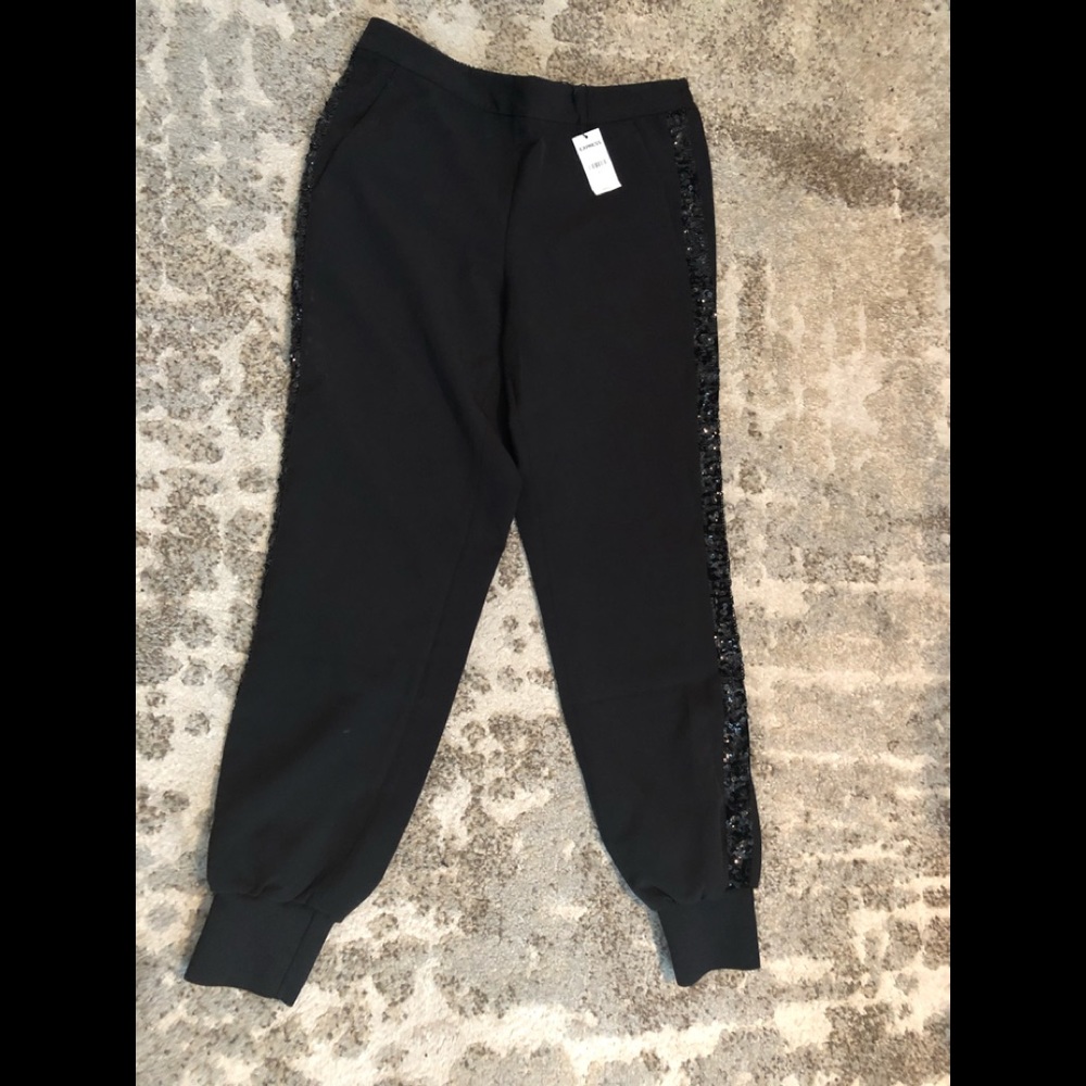 NWT-Express sequin stripe jogger/size small&medium
